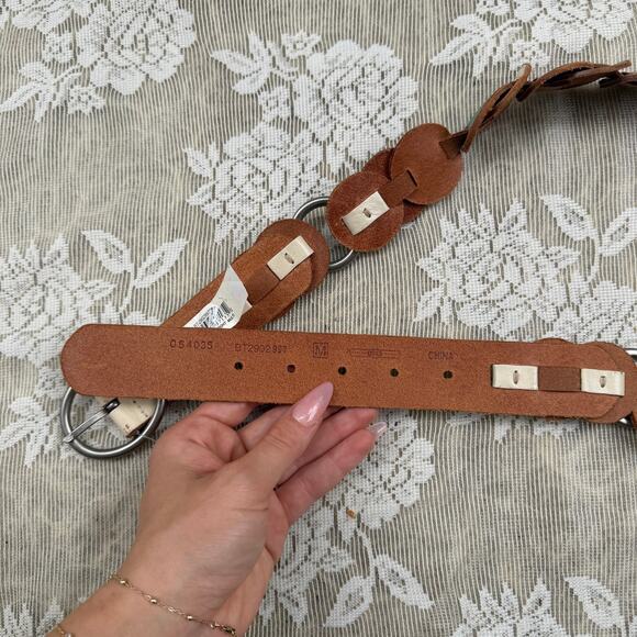Fossil Leather Discs Belt – Size Medium